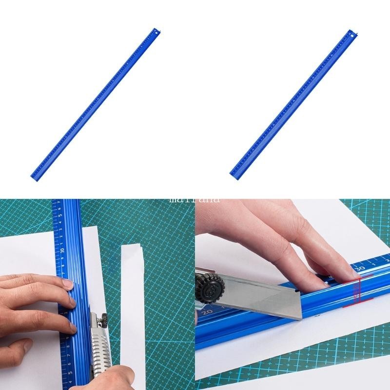 MT Hand ป้องกันลื่น Scribing Mark Line Gauge เครื่องมือวัดไม้บรรทัดตรง