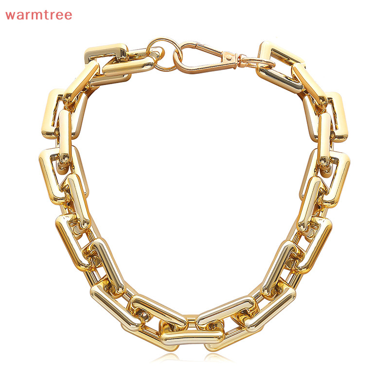 (warmtree) Punk Hip Hop Choker Chunky Chain Necklace Statement Fashion Charm Jewelry