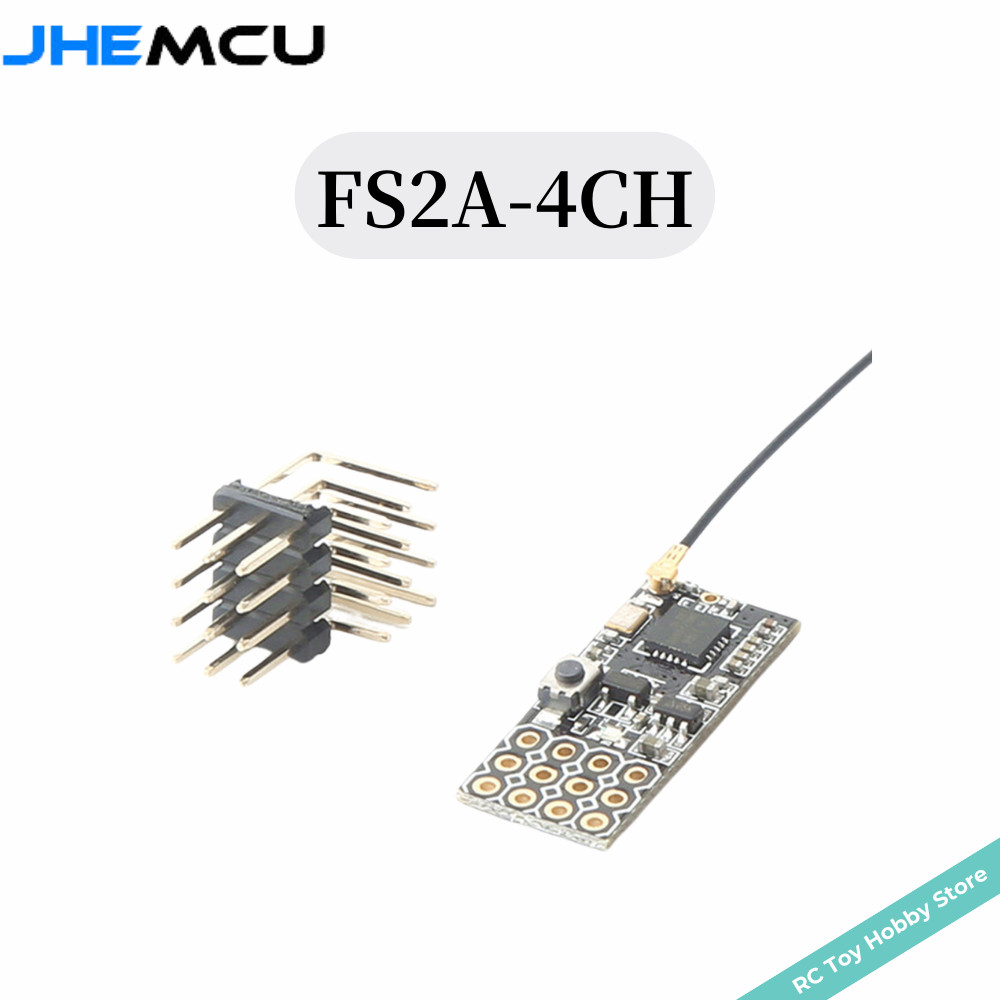 Jhemcu FS2A 4CH AFHDS 2A ตัวรับส่งสัญญาณ PWM ขนาดเล็ก สําหรับ Flysky i6 i6X i6S FS-i6 FS-i6X FS-i6S