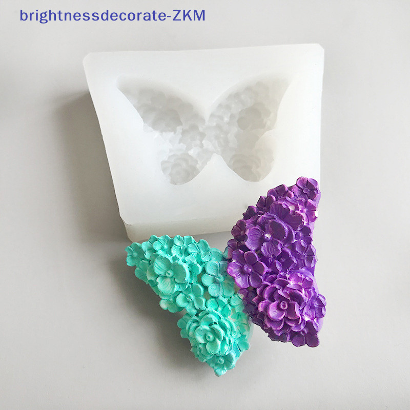 [brightnessdecorate] แม่พิมพ์ซิลิโคนผีเสื้อผีเสื้อยิปซั่มคอนกรีต Mould DIY ตกแต่งบ้านเรซินแม่พิมพ์ Casg Mould [TH]