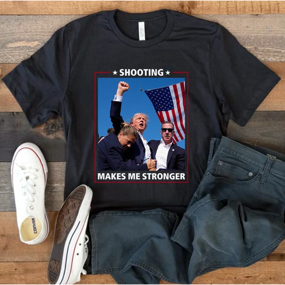 Trump Shooting Shirt, Trump Rally T Shirt, Trump Shot Unisex T Shirt.