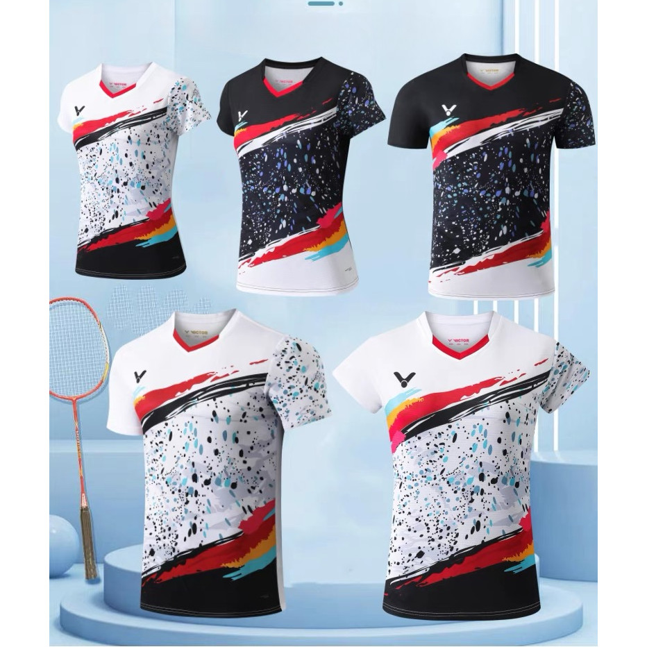 Yonex ใหม่ เสื้อแบดมินตัน แขนสั้น แห้งเร็ว ระบายอากาศ ไล่โทนสี สไตล์เกาหลี สําหรับผู้ชาย และผู้หญิง