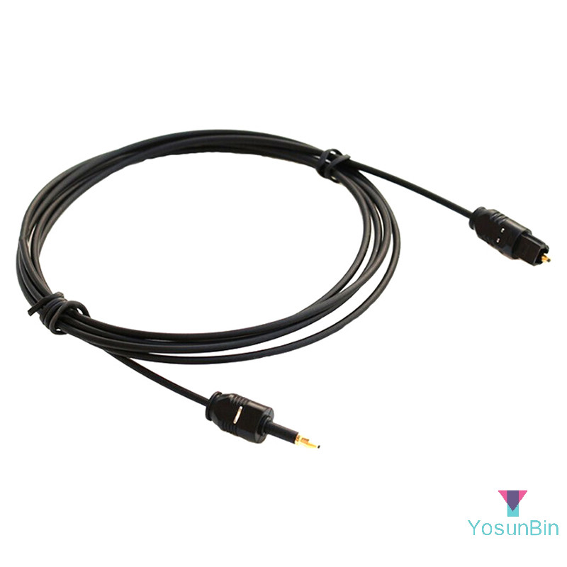 Yosunbin] 1.96Ft Toslink Male to Mini Plug 3.5mm Male Digital Optical SPDIF Audio Cable ใหม่