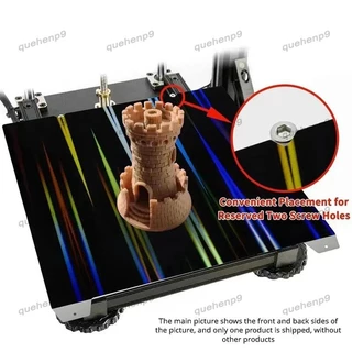 [quehenp9]H1H 3d Printer Platform K1 K1C Sheet 235x235mm,Smooth H1H Build Plate Spring Steel Print Bed