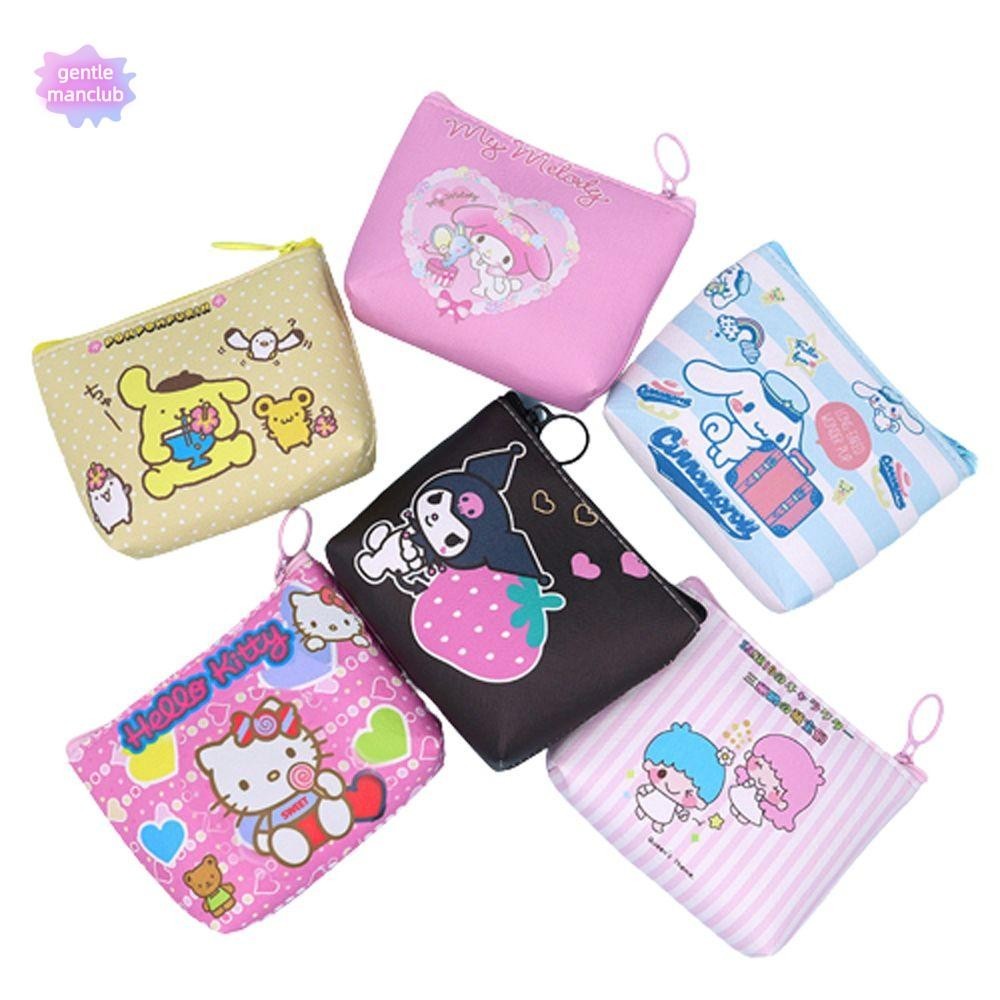 Gentlemanclub กระเป๋าใส่เหรียญ Kawaii กระเป๋าสตางค์การ์ตูนเด็กของขวัญซิปหูใหญ่สุนัขหูฟังกระเป๋า