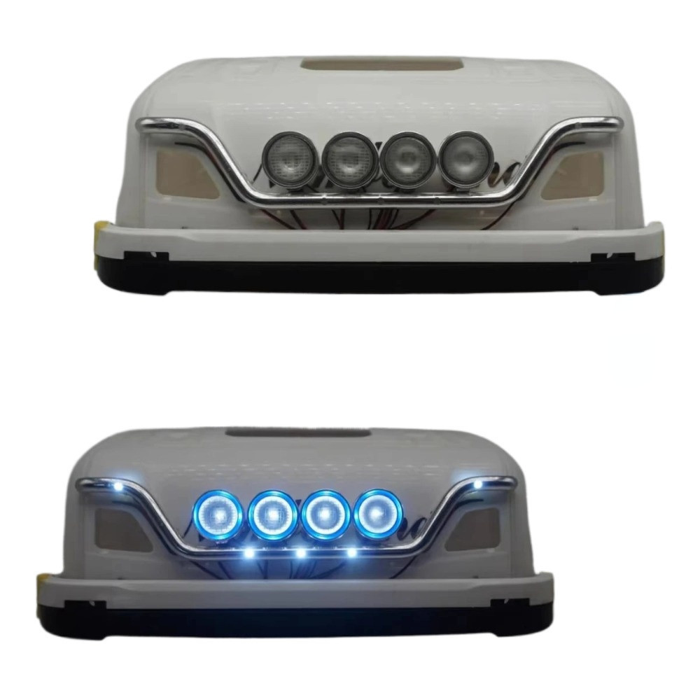 โลหะสปอตไลท์สําหรับ Tamiya 1/14 Rc รถแทรกเตอร์รถบรรทุก 770s 56368 FH16 750 56360 R620