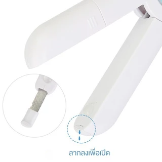 กรรไกรตัดเล็บแมว Pet Nail Clippers กรรไกรตัดเล็บสุนัข พร้อมไฟLED พร้อมตะไบเหล็กเก็บซ่อน ป้องกันเลือดออก