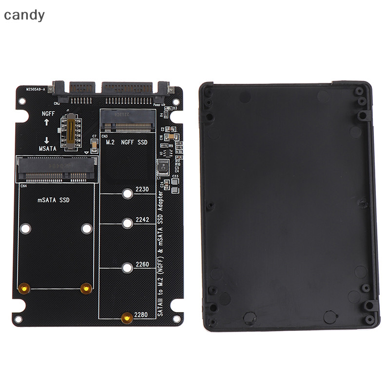 Ndy NGFF ถึง SATA 3 HDD Enclosure MSATA SSD อะแดปเตอร์ M.2 SATA Protocol อะแดปเตอร์บอร์ด N