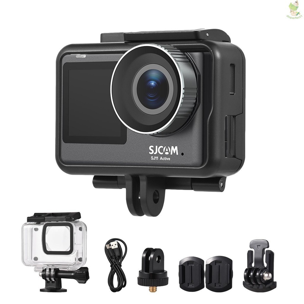 Sjcam SJ11Active Action Camera กล้องขนาดเล็กแบบพกพา 4K Ultra HD 20MP กันน้ํา Anti-glow Dual Sc Came7