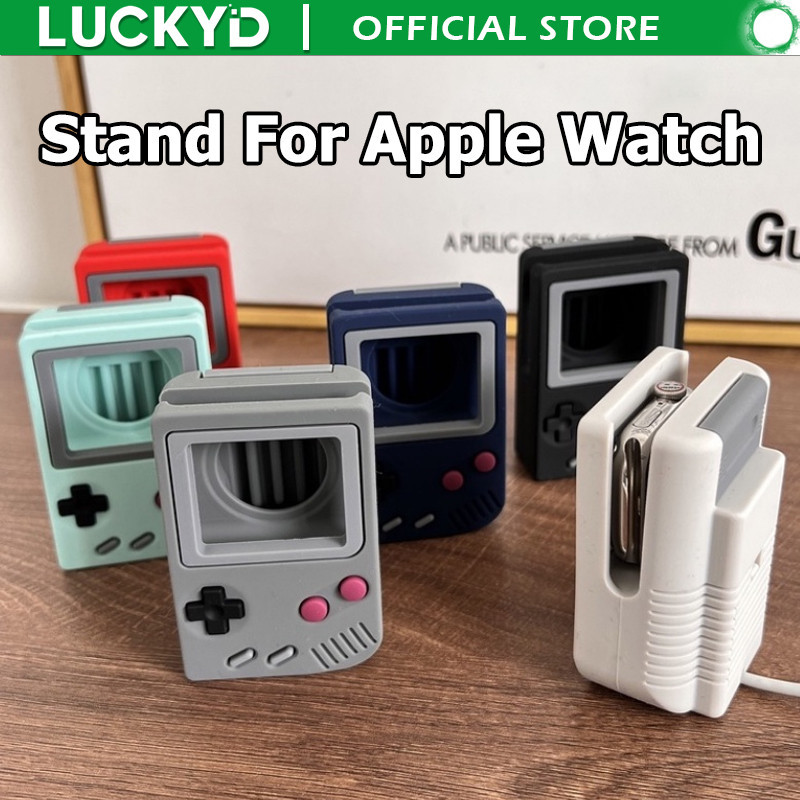 Luckyd ซิลิโคนเกมคอนโซลสําหรับ Apple watch Ultra//9/8/7/6/5/4/3/2/1/SE,Soft smart watch แท่นชาร์จสําหรับ iWatch 49 มม./45 มม./41 มม./44 มม./42 มม./38 มม.เปลี่ยนอุปกรณ์เสริม