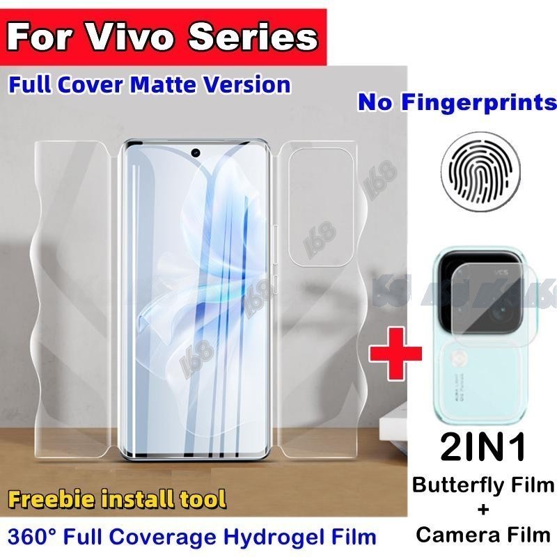 Vivo V30 ฟิล์มไฮโดรเจลด้าน Vivo V27 V29 V30 5G ฟิล์มป้องกันหน้าจอ Vivo V30 V27 Pro ฟิล์มไฮโดรเจลด้าน