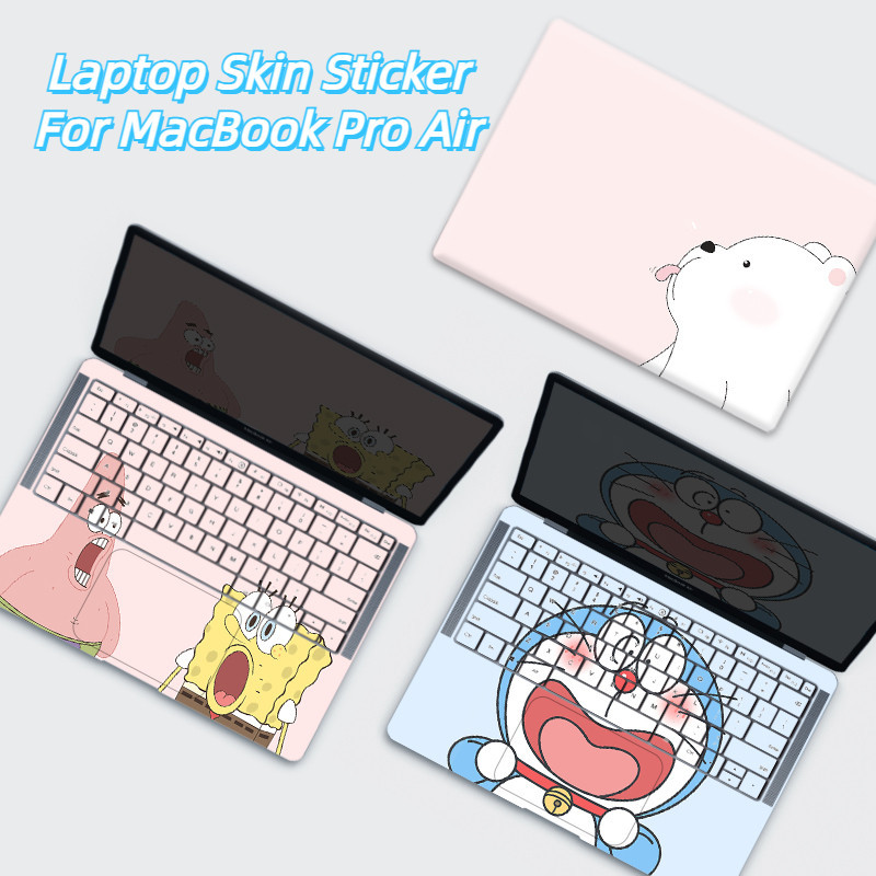 แล็ปท็อปสติกเกอร์ผิวสําหรับ MacBook Pro Air 13 15 16 11 12Retina เคสป้องกัน A1706 A1708 A1932 A1466 