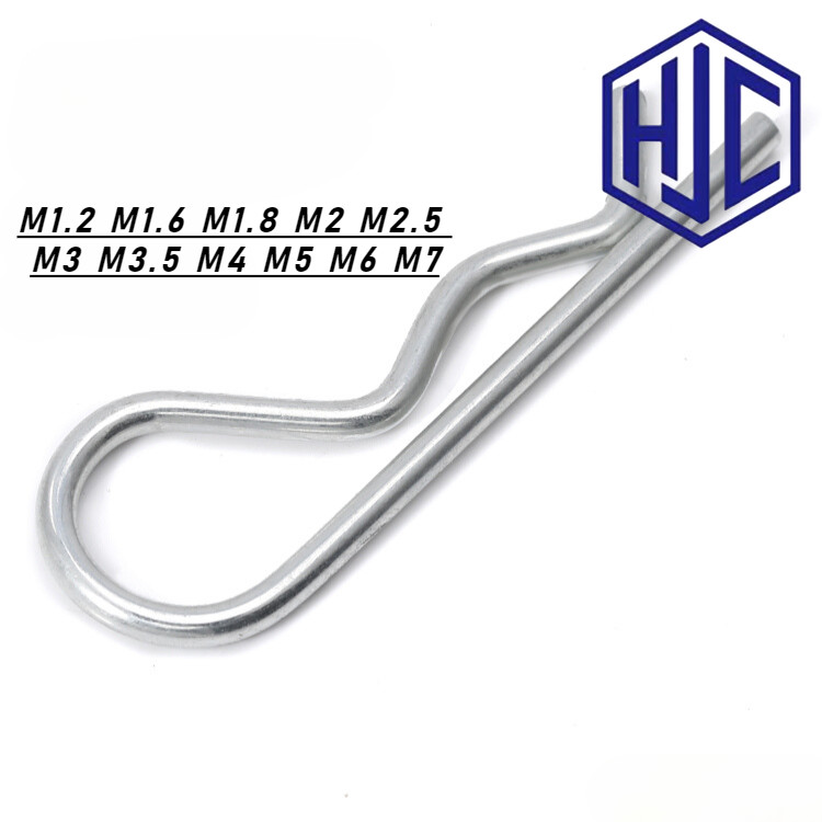 ปริ้นล็อคตัว R ปิ๊น ตัว R สแตนเลส 304 ปิ้น ตัวอาร์ / Hairpin Cotter Snap R Pin【HJC-1E】
