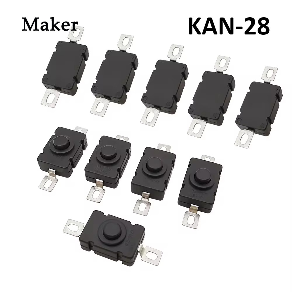 20/10 ชิ้น KAN-28 ไฟฉายสวิทช์ Self-Locking SMD ปุ่มกดสวิตช์ไฟ 1.5A/250V 18 X 12 มม.