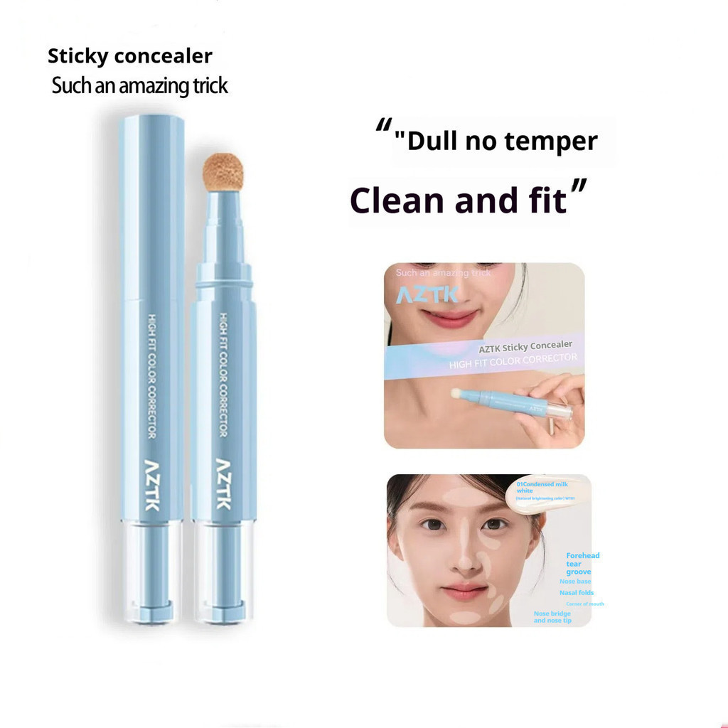 คอนซีลเลอร์ AZTK Stick-on Correcting Pen Cream Long-lasting Brighten Tear Troughs Cover Spot Dark Ci