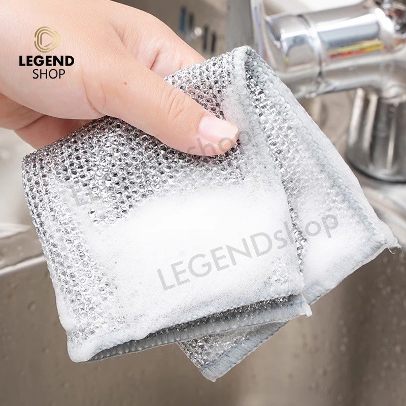 ล้างจาน ลวดเงิน ครัว ผ้าขนหนูล้างจาน ลวดโลหะ ผ้าล้างจาน ครัว ที่ล้างจาน ผ้าขนหนู แปรงล้างจาน ผ้าเช็ดครัว ผ้าฟองน้ํา - รูปที่ 4