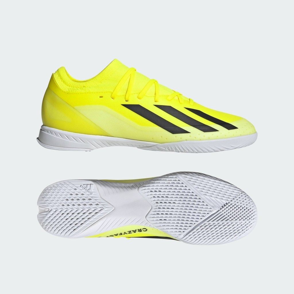 adidas ฟุตบอล รองเท้าฟุตบอล X Crazyfast League Indoor Unisex สีเหลือง IF0701