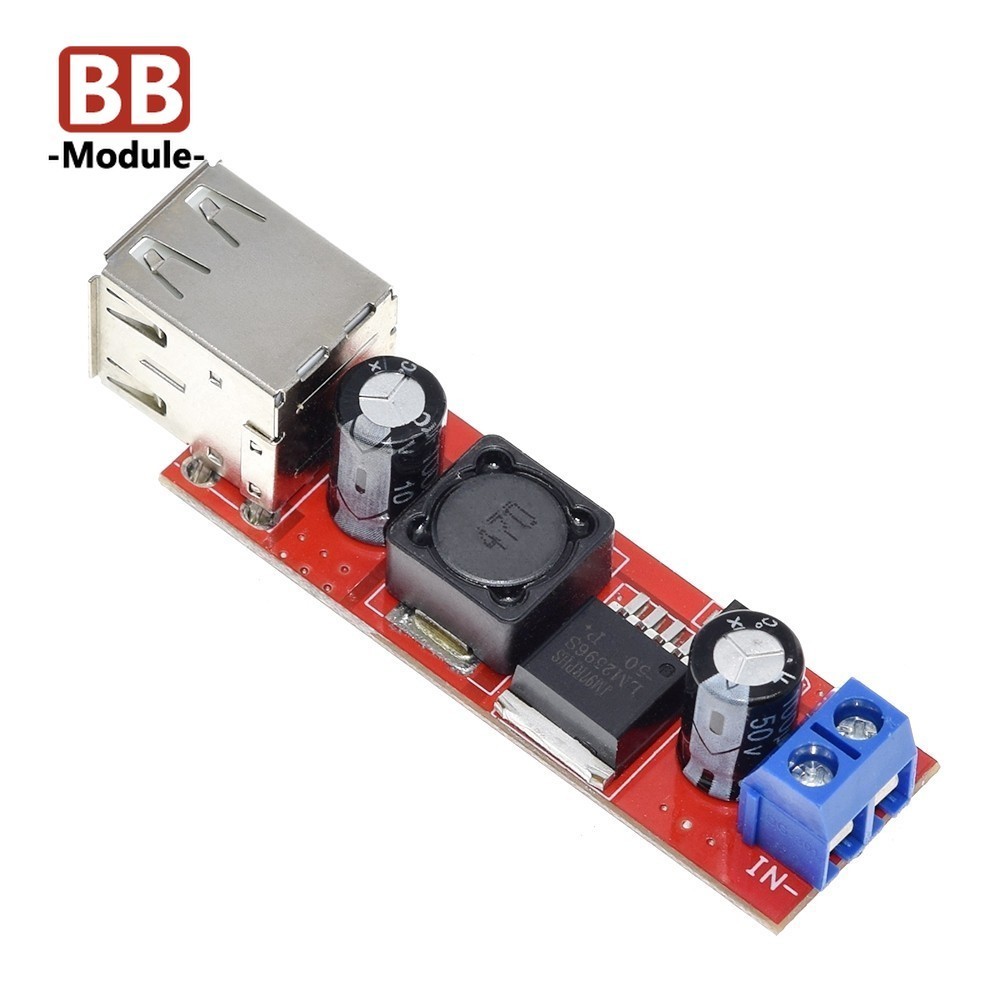 1-5PCSDC 6V-40V ถึง 5V 3A ชาร์จ USB คู่ DC-DC Step-down Converter โมดูลสําหรับเครื่องชาร์จยานพาหนะ LM2596 Dual USB