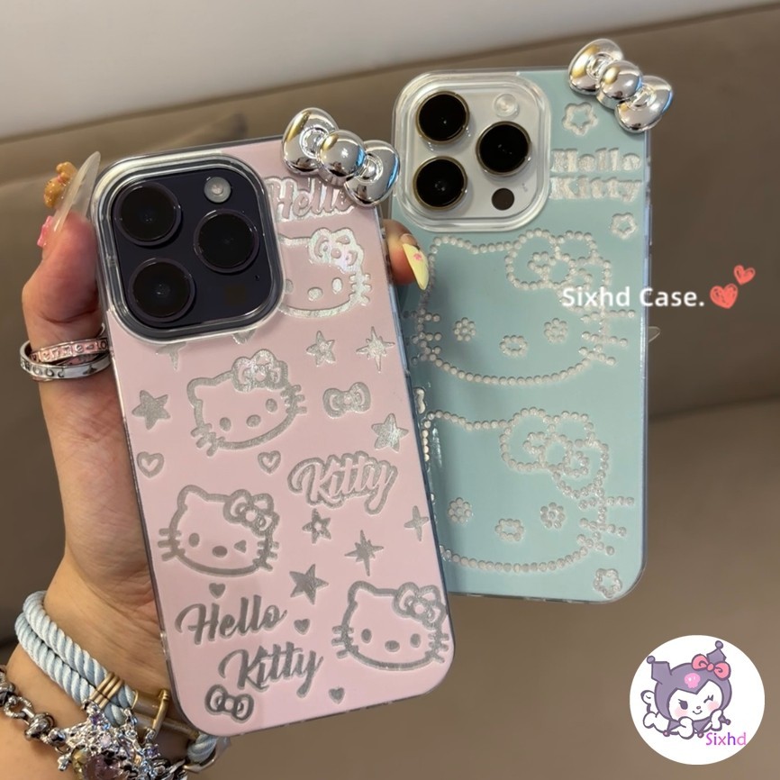 สําหรับ Infinix Smart 8 7 5 Hot 40 40i 30i 30Play Infinix Note 40 30 Hot 11 10 9 Tecno Spark 20C 10C Spark Go 2024 2023 Feather เส้นด้ายการ์ตูนลูกแมว 3D Bow เคสโทรศัพท์ฝาครอบนุ่ม