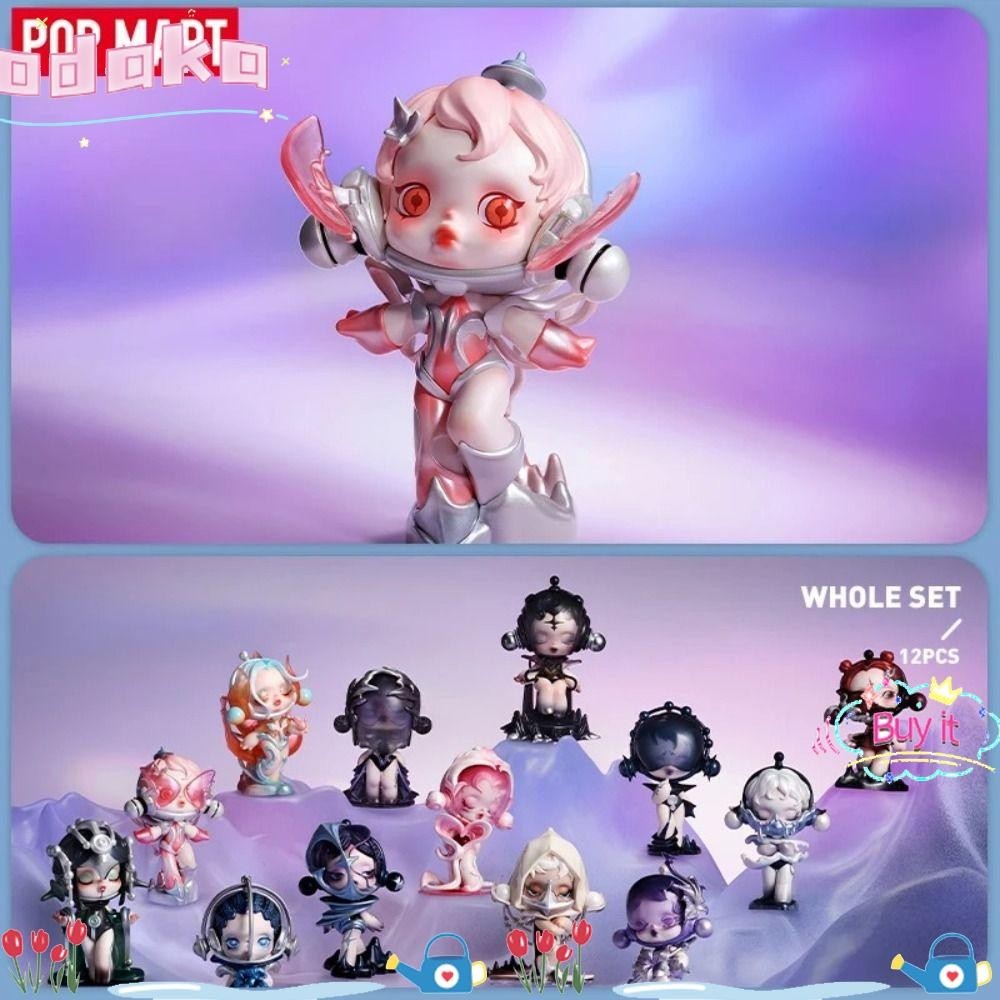 Odaka POP MART SKULLPANDA The Sound Series Box, Action Figure Creative POPMART Box, Cute Desktop Decor Dolls Cool Birthday Gift for Kids