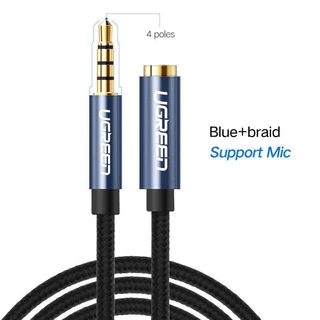UGREEN รุ่น AV118 สายAUX สายเพิ่มความยาว 3.5mm Male to Female Gold Plated สายยาว 0.5-3m