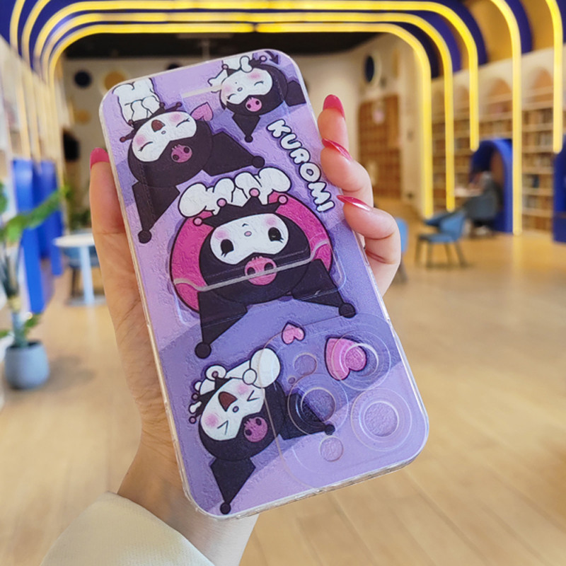 SANRIO ปลอกการ์ตูนสําหรับrealme 12 12X 11 11X V50 V50s 10 9 9i P1 8i 8 6i 5i 5s 5 V13 Pro Plus 5G Sanrioกระเป๋าสตางค์ปลอกผู้ถือบัตรเลนส์ฝาครอบโทรศัพท์ป้องกัน - รูปที่ 5