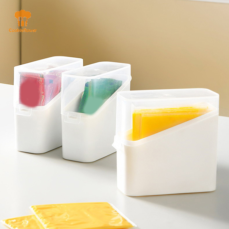 Ckfr ตู้เย็น Organizer Case ถุงชาเก็บกาแฟชีสถังครัวใส Sorg กล่องจัดระเบียบใหม่