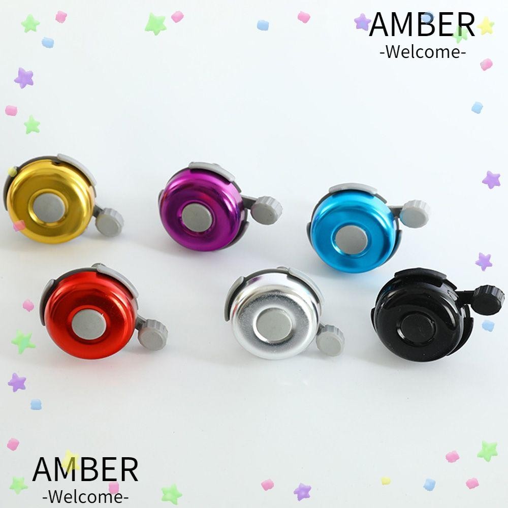 Amber จักรยานกระดิ่งอิเล็กทรอนิกส์อลูมิเนียมอัลลอยด์ฮอร์นดังฮอร์นอุปกรณ์จักรยาน