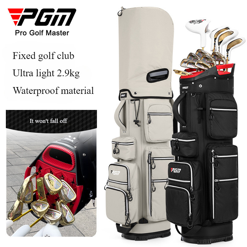 PGM QB166 รถกอล์ฟกระเป๋าผู้ชายผู้ถือคลับคงที่น้ำหนักเบาพกพากอล์ฟกระเป๋ามาตรฐานการเดินทาง