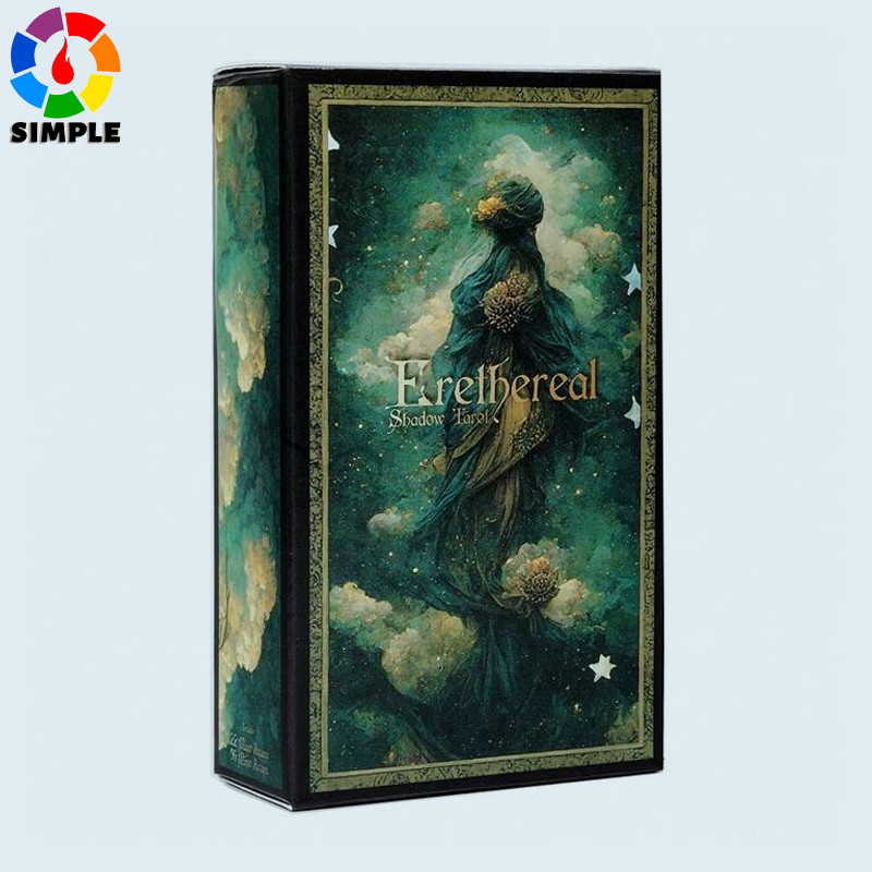 Ethereal Shadow Work Tarot Card Deck สวยงามโบราณไพ่ทาโรต์ Victorian Gothics Mystery Box 78 ชิ้น