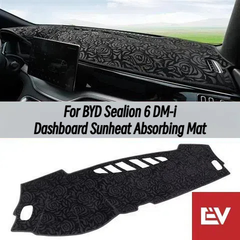 สําหรับ BYD Sealion 6 DM-i Dashboard Sunheat Absorbing Mat กํามะหยี่/Dacron/หนัง