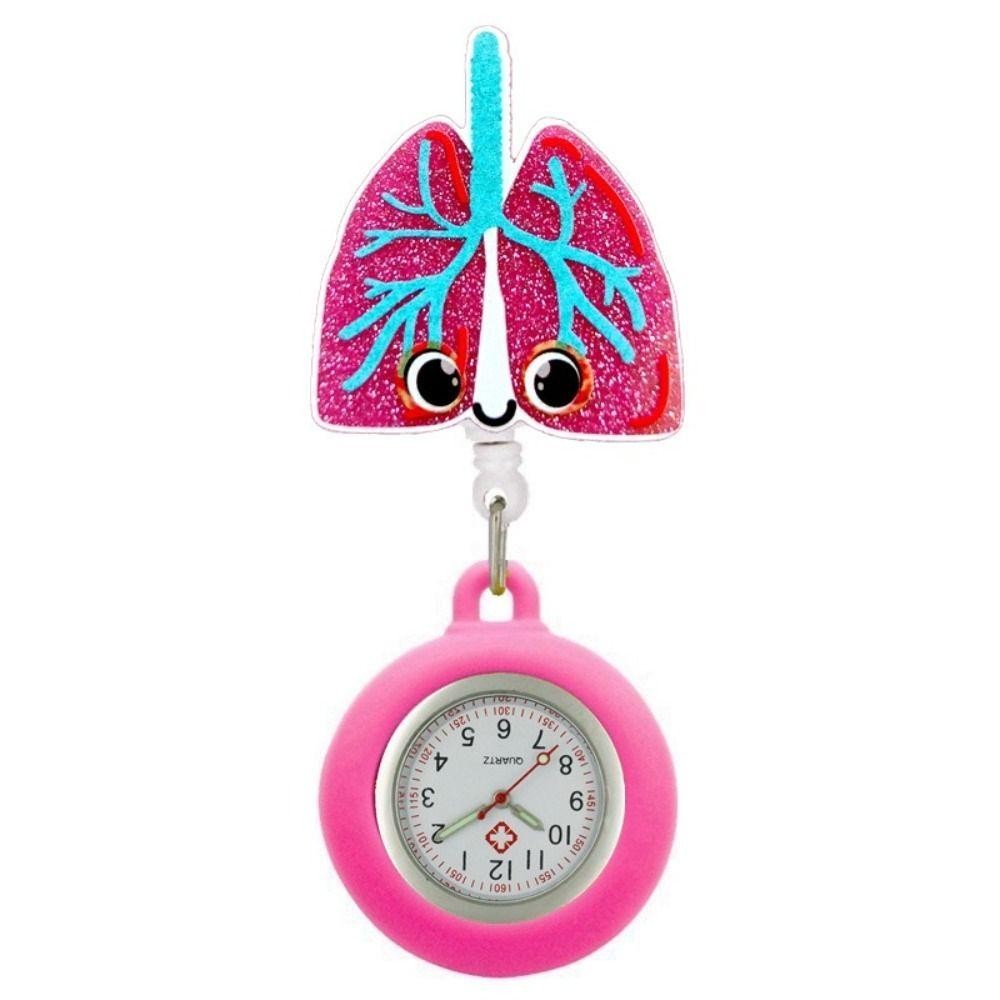 Babeque พยาบาลนาฬิกาพก, น่ารัก PVC Retractable นาฬิกาเข็มกลัด, น่ารักของขวัญสี Doctor Badge Reel