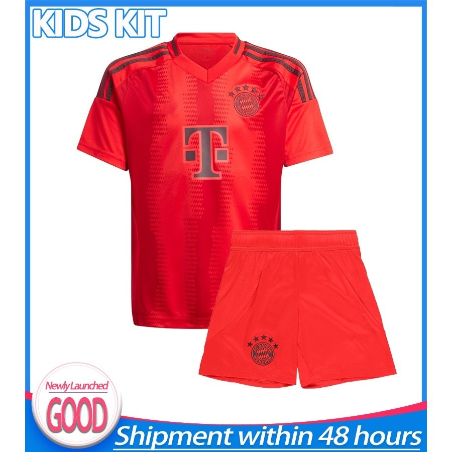 [KIDS Kit] 2024 25 bayern munchen Home Kit เสื้อฟุตบอลสำหรับเด็กปรับแต่งได้