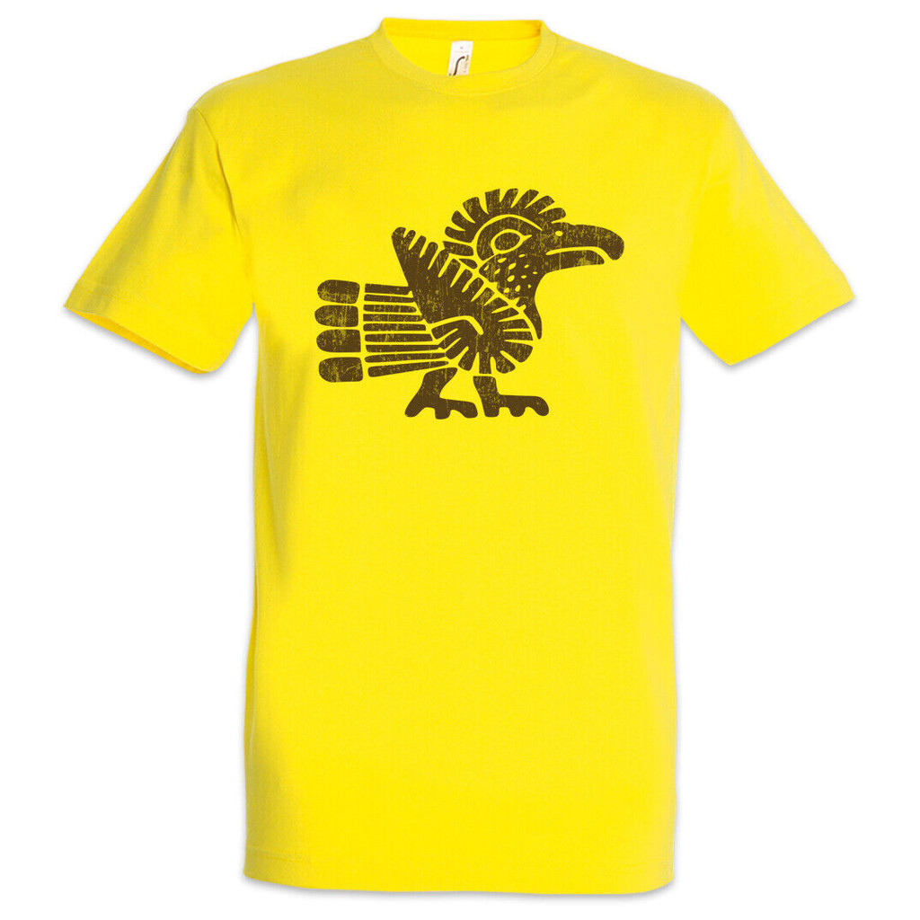 Aztec Bird Iii เสื้อยืด Aztec Tattoo Indian Tribe Symbol Bird Sign