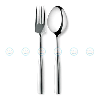 Jaguar ช้อนส้อม(6คู่) 2.5 มม. ลายโซเฟีย ตราจากัวร์ ช้อนส้อมสแตนเลส ช้อนส้อมร้านอาหาร ช้อนส้อมแบบหนา