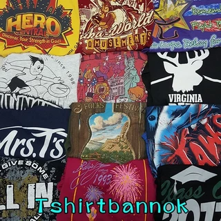 เสื้อยืด เสื้อยืดมือสอง เสื้อยืดแขนสั้น ไม่มีตำหนิ ตัวละ 5-15 บาท เลือกขนาดได้ S ถึง 3XL