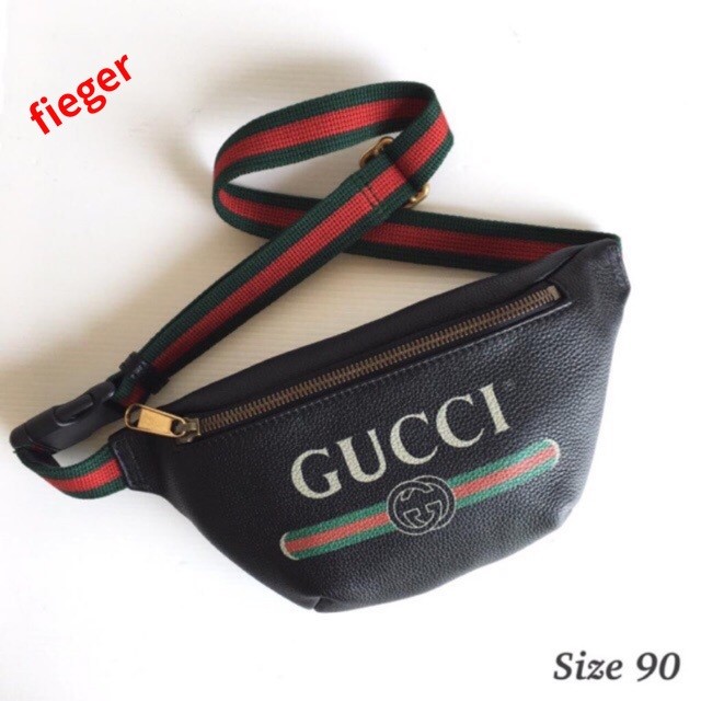 ถูกที่สุด ของแท้ 100% Gucci Print Small Belt Bag