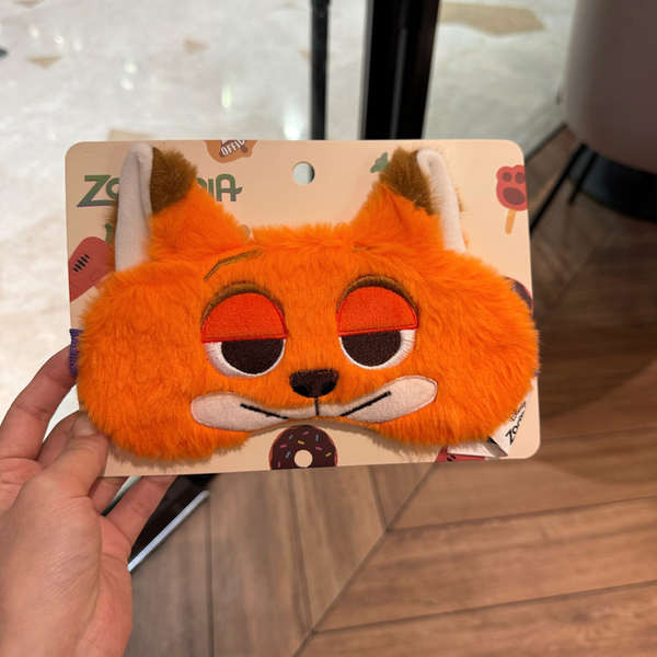 ผ้าปิดตานอน ผ้าปิดตา ดิสนีย์ของแท้ Zootopia Judinik Plush Eye Mask Blackout พักกลางวันนอนเด็กนักเรียนพิเศษ
