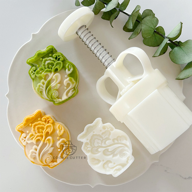 75g สไตล์จีนแจกันรูปร่าง Mooncake แม่พิมพ์ Repostaeria ABS พลาสติกเบเกอรี่แม่พิมพ์บ้าน DIY เค้กตกแต่งเครื่องมือ
