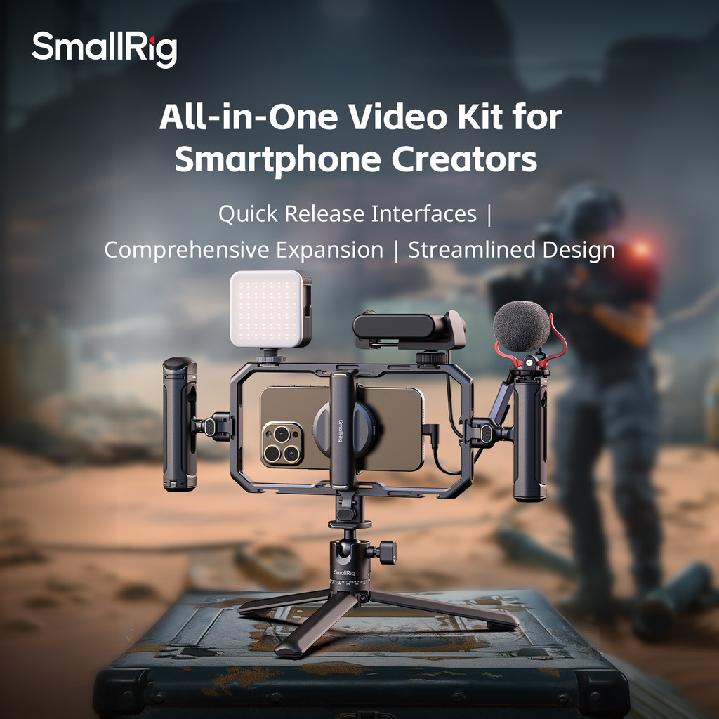 Smallrig All-in-One Video Kit สําหรับสมาร์ทโฟน Creators Quick #4704 #4597 #3384 #4121