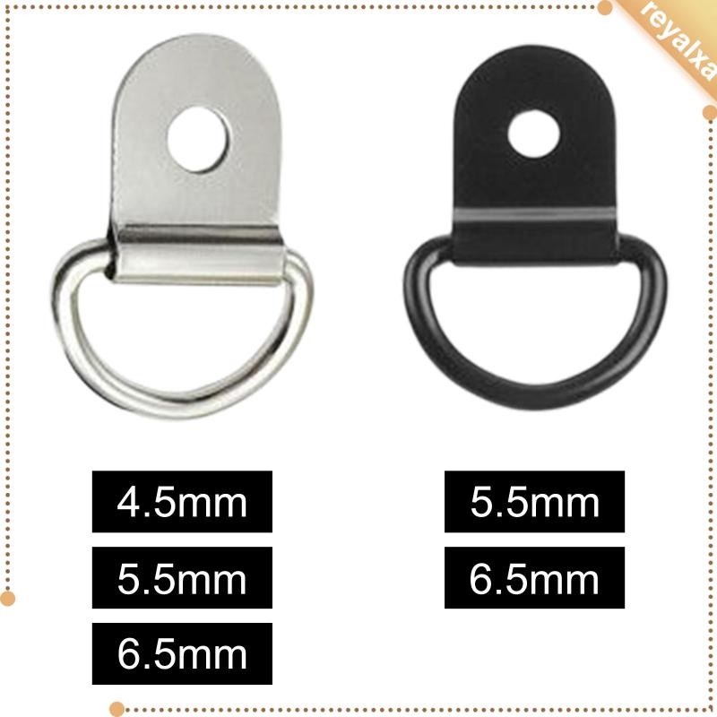[Reyalxa] 10 ชิ้น D Anchors ตะขอดึงสแตนเลส Lashing เหมาะกับรถพ่วงรถ