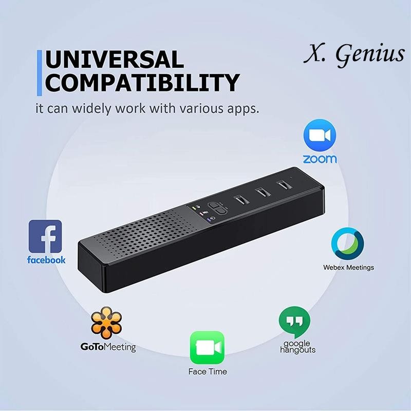 3 in 1 ลําโพงคอมพิวเตอร์พร้อมไมโครโฟนและฮับ USB Conference Speaker, PC Mic สําหรับการประชุมทางวิดีโอ .xgaminfhcifuehth