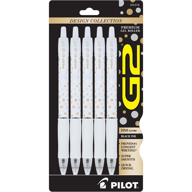 P PILOT PILOT G2 North America Limited ปากกาเจลกดสไตล์สีสันสดใส 0.7mm
