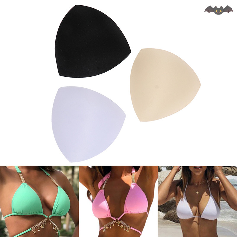 [PE] Triangle Women Bikini Chest Pad Insert Sponge Foam Bra Pads Chest Cup Breast TH
