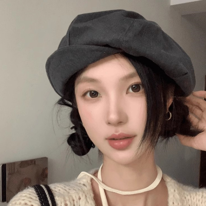 Retro Cloud หมวกแปดเหลี่ยมหญิงฤดูใบไม้ผลิฤดูใบไม้ร่วง Face-appearing Peaked Beret สแควร์รอบใบหน้าวรรณกรรม Classy จิตรกรหมวก