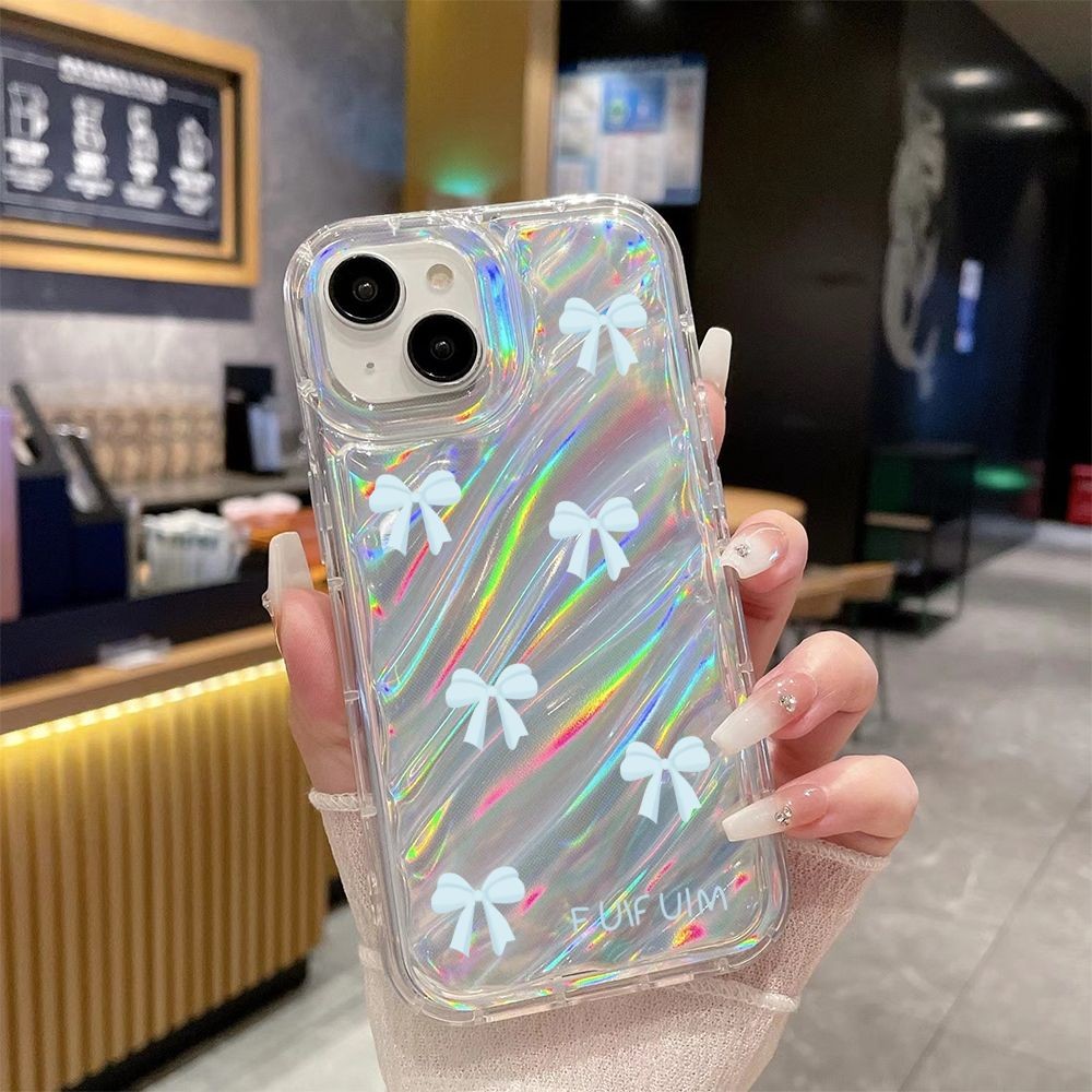 Simple Bow Tieเคสโทรศัพท์สําหรับIPhone 12PRO 13 14 15 11PROMAX XSMAX XS XR 7 8PLUS 11PROMAX SE2020 Xแฟชั่นสร้างสรรค์คุณภาพสูงวัสดุกรณี