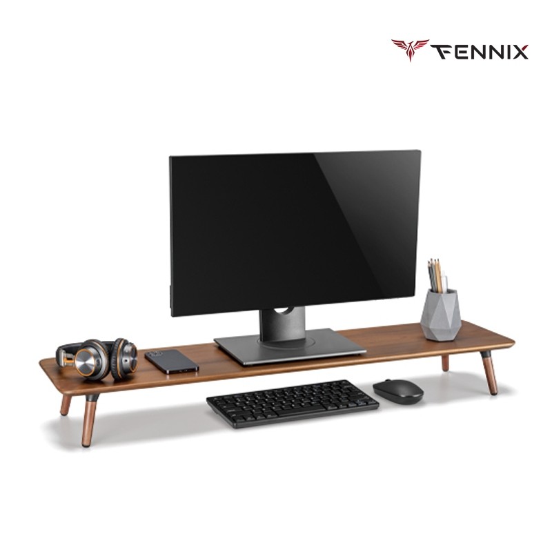 Fennix Wooden Monitor Risers ชั้นวางจอคอม แข็งแรง รับน้ำหนักได้ 20Kg.