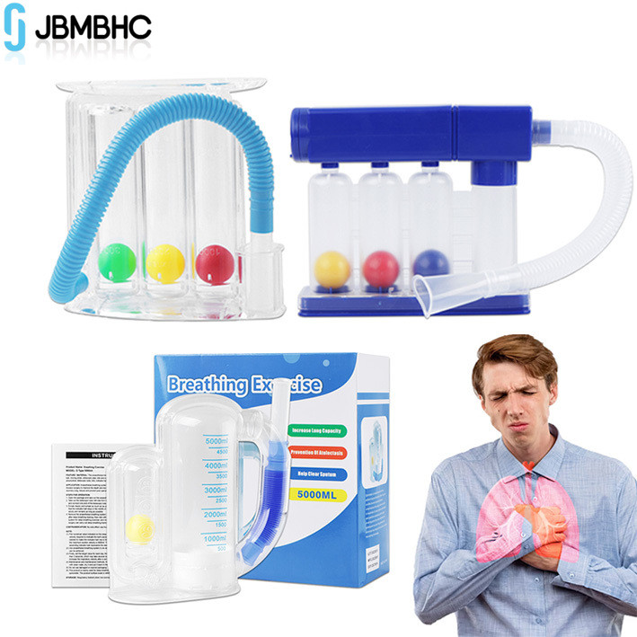 Jbmbhc Breathing trainer Exercise Exerciser ฟังก์ชั่นปอดปรับปรุงเทรนเนอร์ Respiratory Spirometry Bre