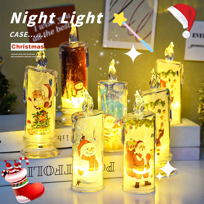 เทียนไฟฟ้า LED เทียนคริสต์มาส โรแมน ตกแต่งบ้าน สำหรับตกแต่งบ้าน ตกแต่งฉาก คุณภาพสูง 100%
