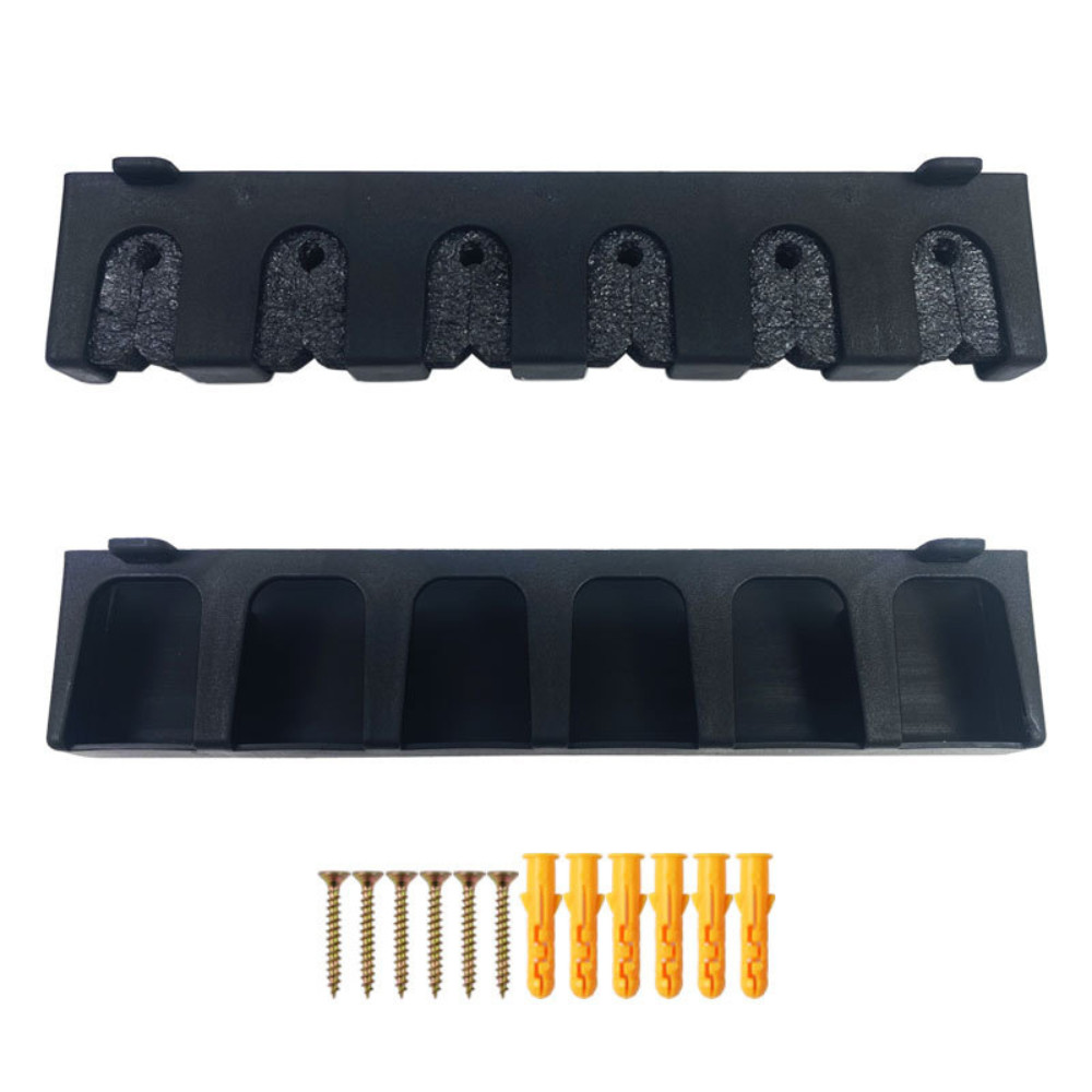 ที่วางคันเบ็ดติดผนัง  ยืนคันเบ็ด 6 คัน แนวนอน และ แนวตั้ง ซึ่งมีความมั่นคงและไม่หลวมประหยัดพื้นที่ - รูปที่ 2